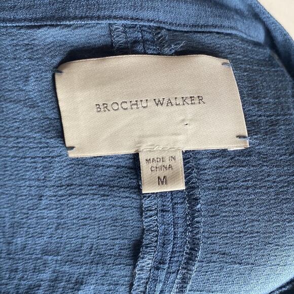 Brochu‎ Walker Jaxon Shirred Popover Oceanic Blue - Picture 7 of 7